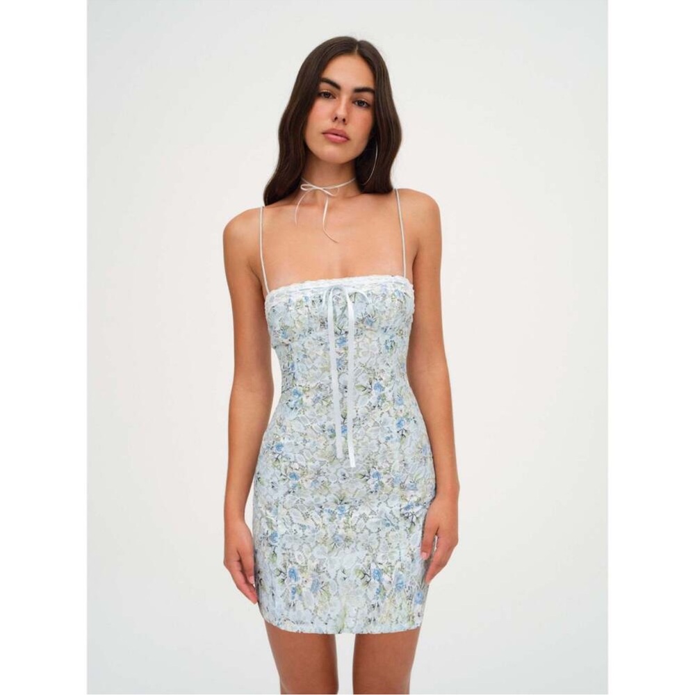 For Love & Lemons Claire Lace Mini Dress